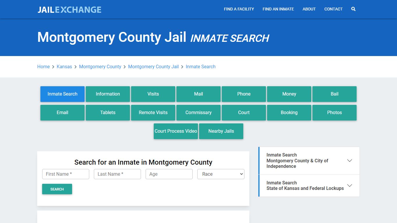 Montgomery County Jail, KS Inmate Search: Roster & Mugshots - Jail Exchange